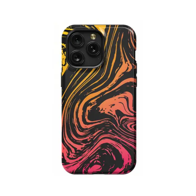 Motorola Moto G5 Topographic Map Marble Ombre Yellow and Phone Case