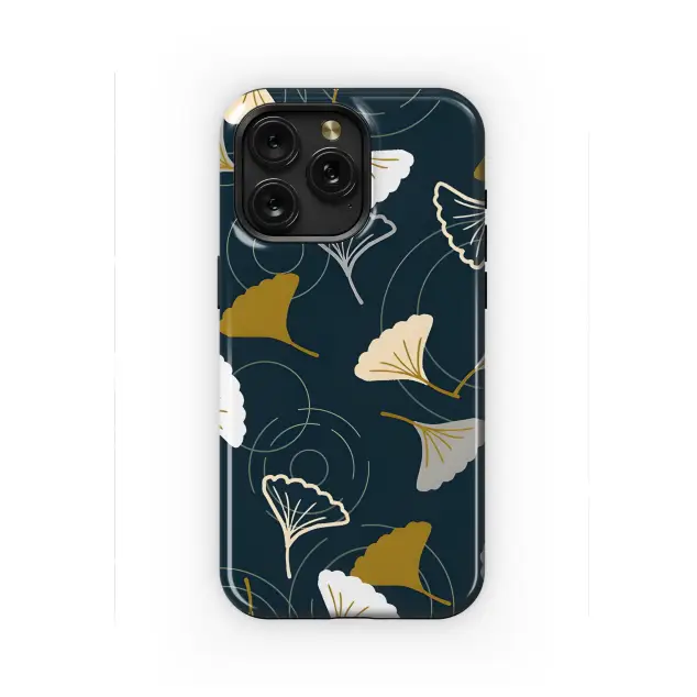 Motorola Moto G55 Autumn Ginkgo Leaves Pattern Phone Case