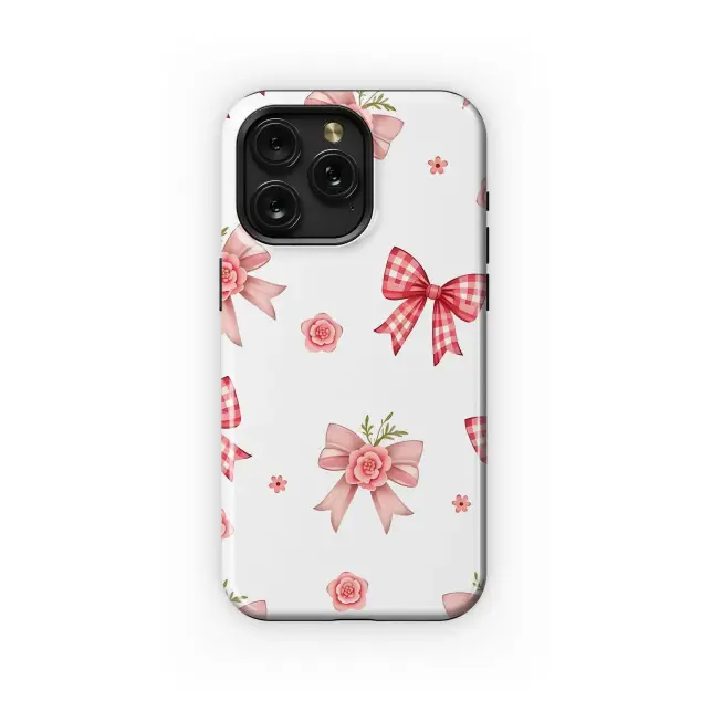 Motorola Moto G55 Pink Bows & Blooms Design Phone Case