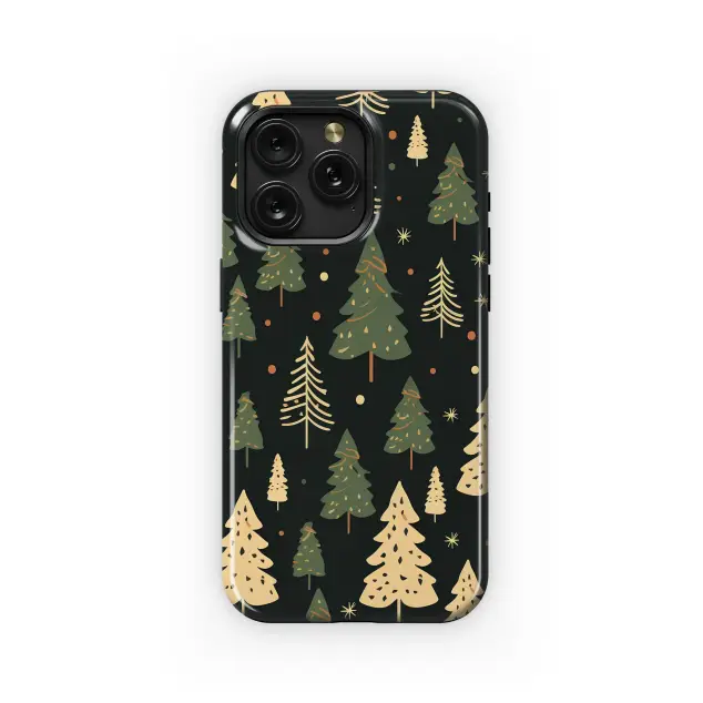 Motorola Moto G55 Starry Night Winter Forest Art Phone Case