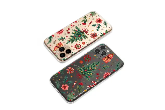 Motorola Moto G75 Clear Festive Yuletide Treasures Art Pattern Phone Case