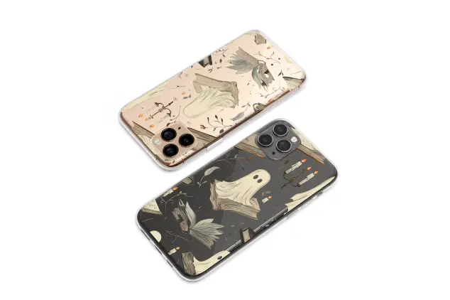 Motorola Moto G75 Clear Whispers from the Haunted Library Phone Case