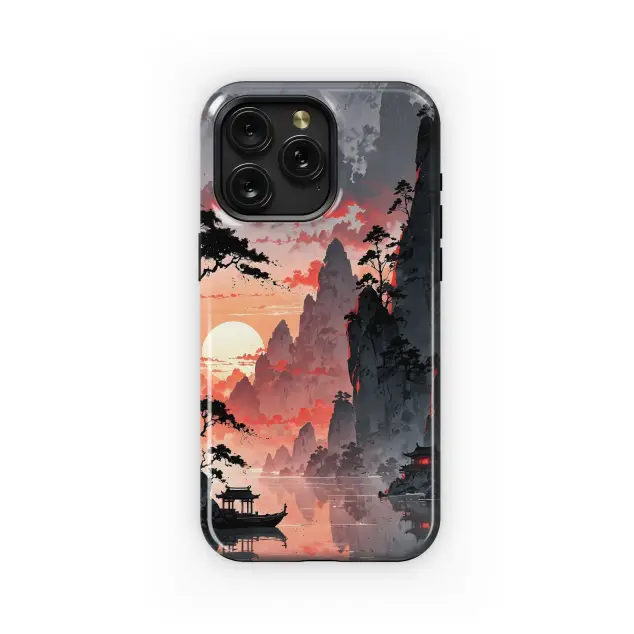 Motorola Moto G75 Crimson Sunset Serenity Phone Case