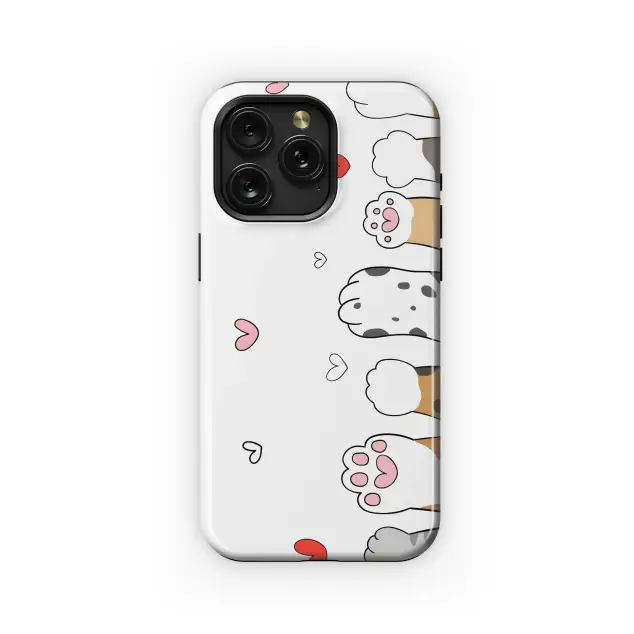 Motorola Moto G75 Cute Cat Paws Love Phone Case