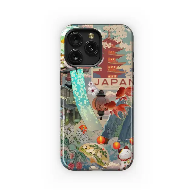 Motorola Moto G75 Japanese Mood Board Collage Phone Case