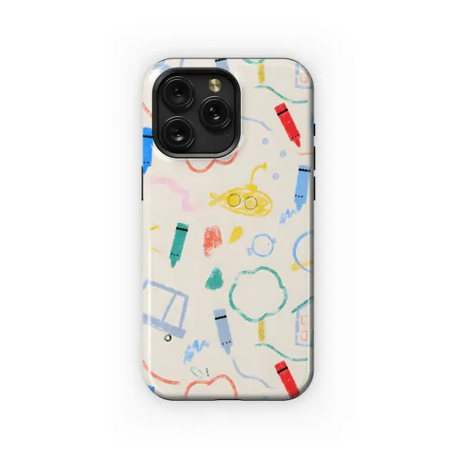 Motorola Moto G75 Kids Crayon Art Design Phone Case