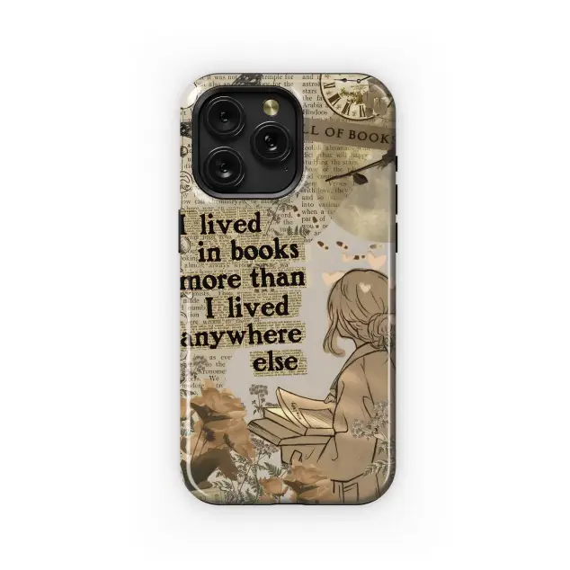 Motorola Moto G75 Lived in Books More Than Anywhere Else Phone Case