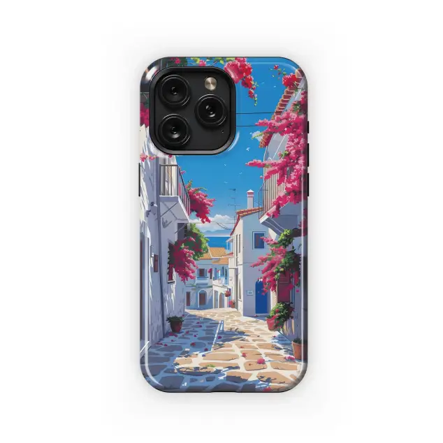 Motorola Moto G75 Mediterranean Street Bloom Phone Case