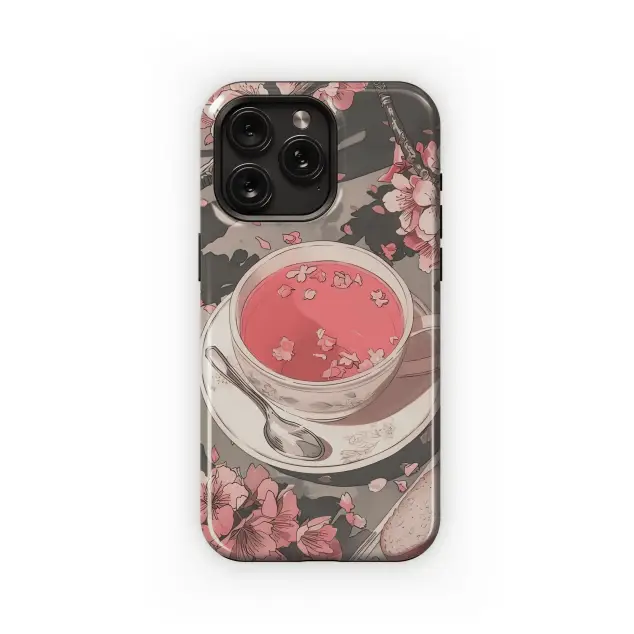 Motorola Moto G75 Pink Blossom Teacup Phone Case