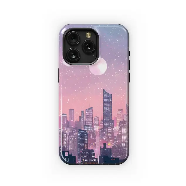 Motorola Moto G75 Pink City Nightscape Phone Case