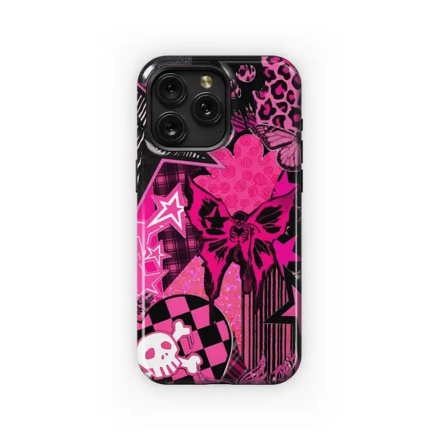 Motorola Moto G75 Pink Skull Glam Design Phone Case