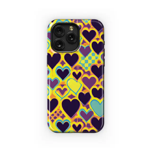 Motorola Moto G75 Retro Groovy Hearts Phone Case