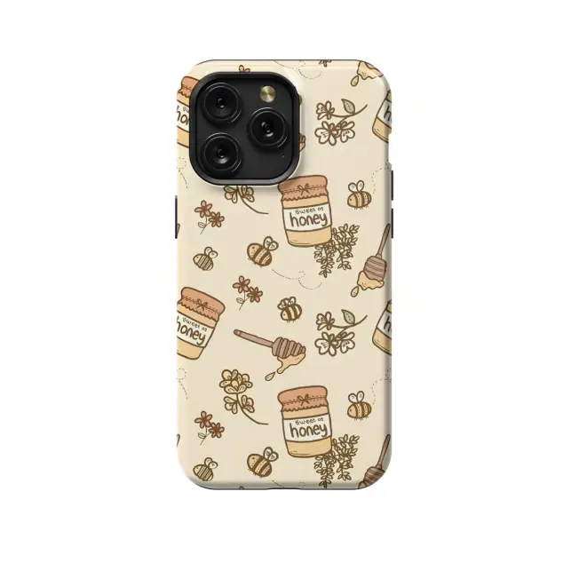 Motorola Moto G75 Stylish Honey Pattern - Durable Design Phone Case