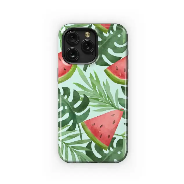 Motorola Moto G75 Watercolor Summer Tropical Watermelon Pattern Phone Case