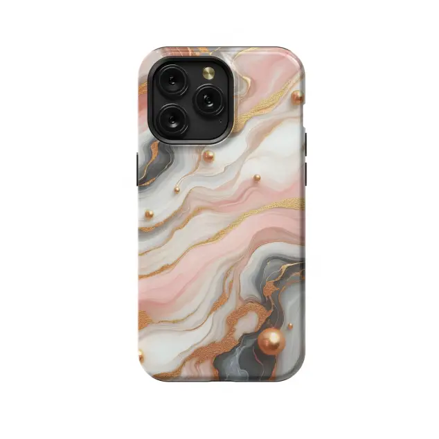 Motorola Moto X50 Ultra Golden Pink Marble Phone Case