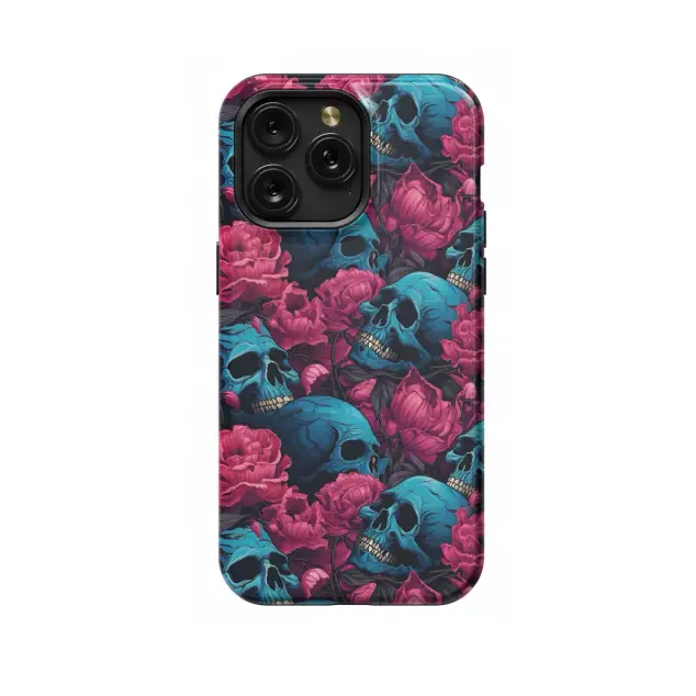 Motorola Moto X50 Ultra Gothic Skull Head Flower Phone Case
