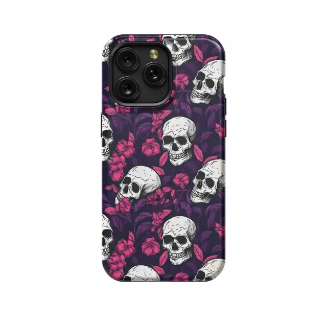 Motorola Moto X50 Ultra Gothic Skull Head Flower Phone Case