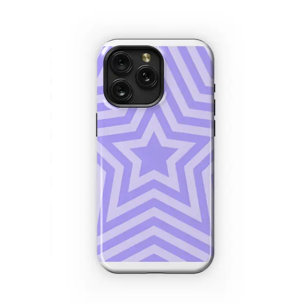Motorola Moto X50 Ultra Psychedelic Purple Concentric Stars Phone Case