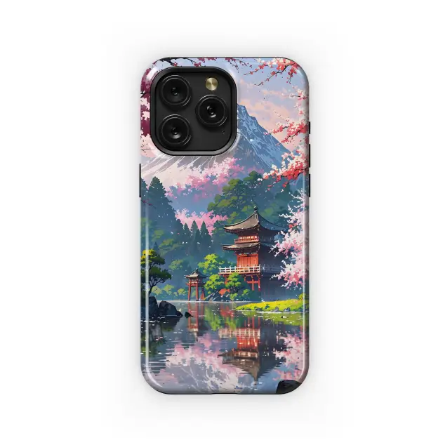 Motorola Moto X50 Ultra Serene Sakura Temple Phone Case