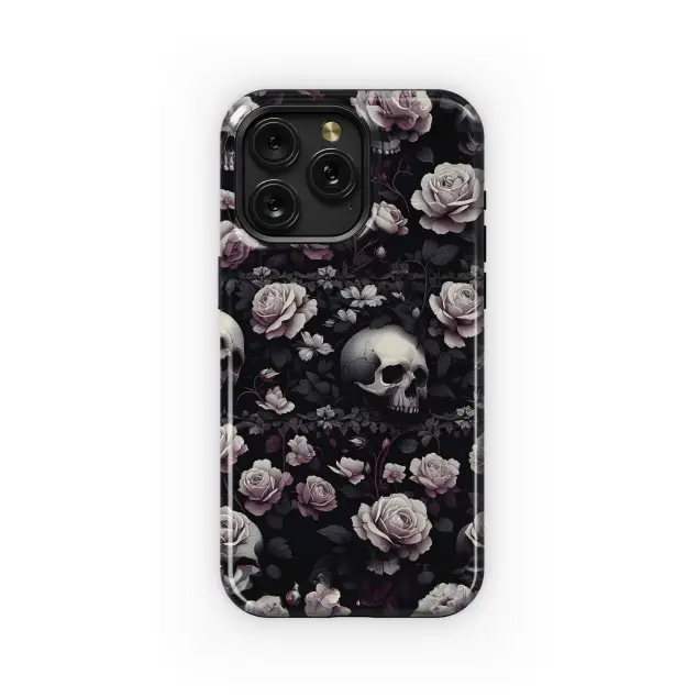 Motorola Moto X50 Ultra Small White Rose and Skull Phone Case