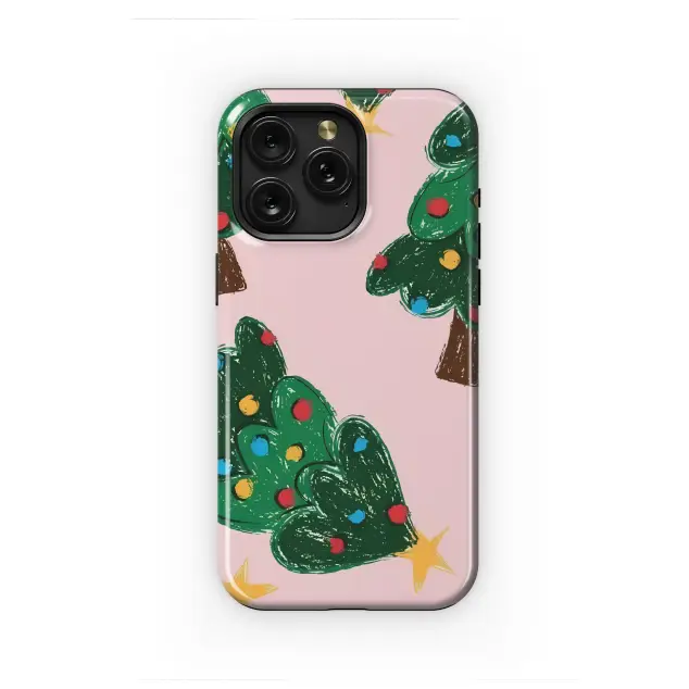 OnePlus 12 Whimsical Christmas Tree Doodle Festive Pattern Mini S S Phone Case