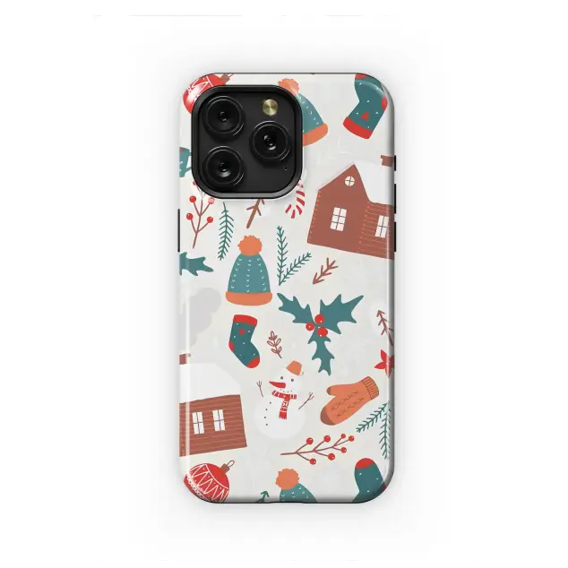 OnePlus 7 Pro Cozy Christmas Winter Pattern Illustration Mini S S Phone Case