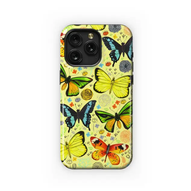 OnePlus 8 5G Watercolor Butterflies and Flowers Phone Case