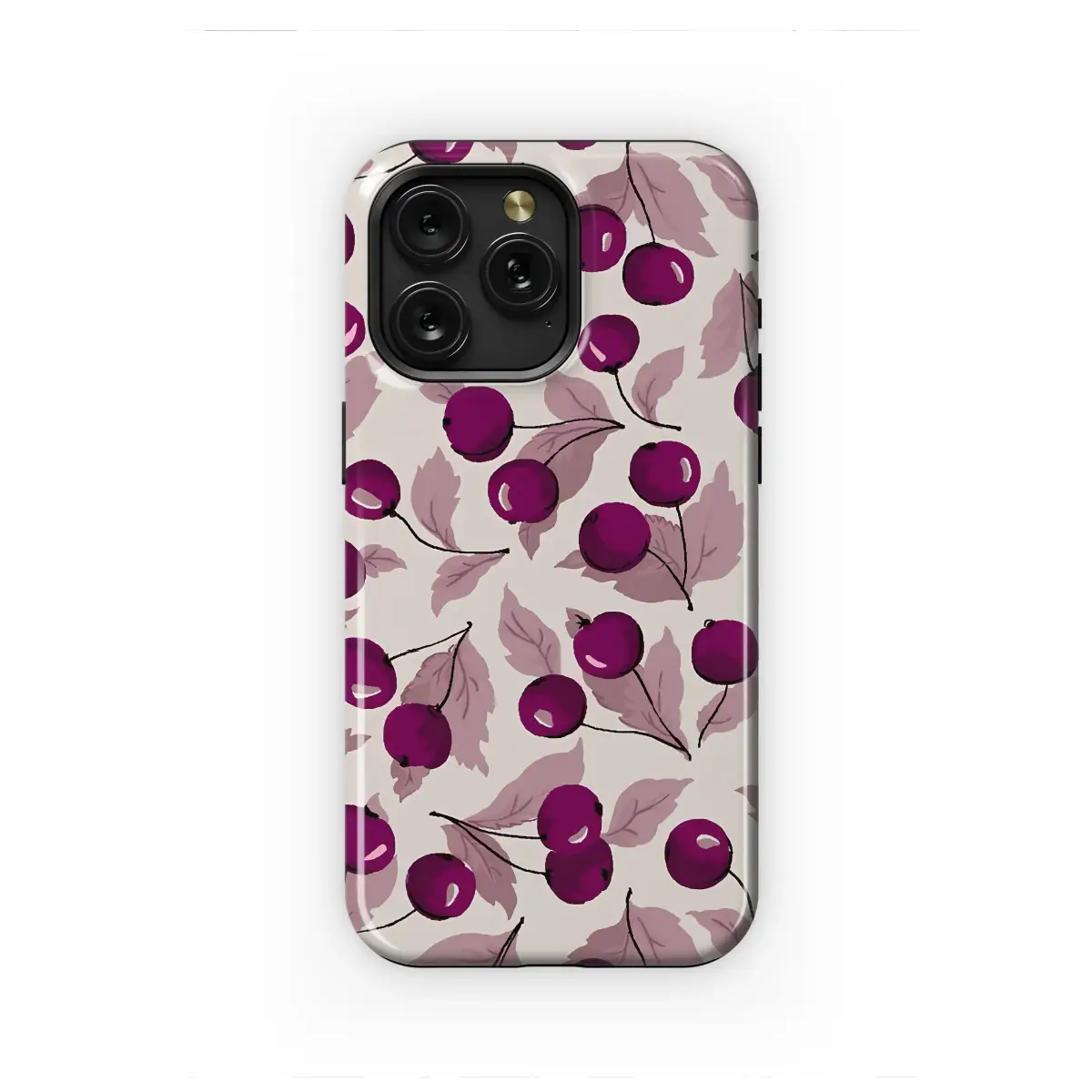 OnePlus 9 Pro Vintage Magenta Cherry Orchard Art Phone Case - Image 1