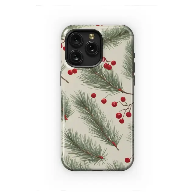 OnePlus 9 Pro Winter Pine Branch Red Berry Botanical Pattern Mini S S Phone Case