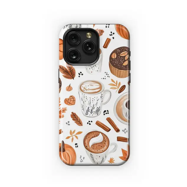 OnePlus 9 Autumn Coffee Pumpkin Spice Pattern Mini S S Phone Case