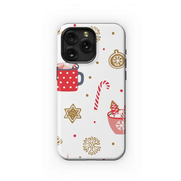 OnePlus 9 Christmas Hot Cocoa and Gingerbread Cookie Pattern S S Phone Case