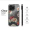 OnePlus Nord 2 5G Clear Vintage Carnation Garden Noir Phone Case - Image 6