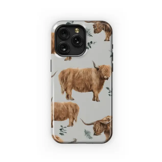 OnePlus Nord 2T Watercolor Highland Cow Print Phone Case