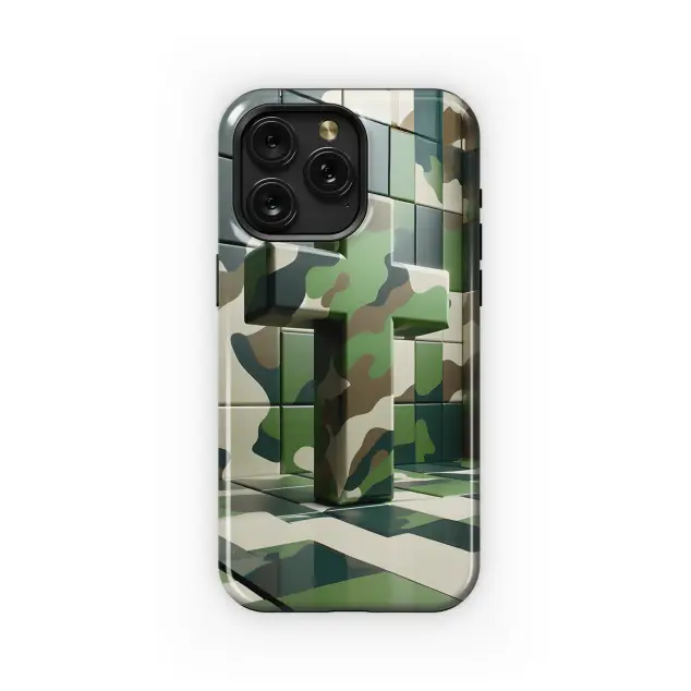 OnePlus Nord CE 5G Christian Cross Green Camouflage Phone Case