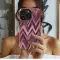 OnePlus Nord N10 5G Bordeaux Zig Zag Watercolor Print Phone Case - Image 2