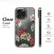 OnePlus Nord N10 5G Clear Vintage Carnation Noir Botanical Art Phone Case - Image 6