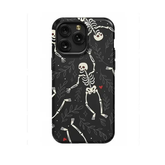 OnePlus Nord N200 5G Happy Skeletons Dancing Red heart Phone Case