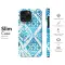 OnePlus Nord N200 5G Indigo Moroccan Watercolor Print Phone Case - Image 7