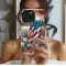 OnePlus Nord American Flag Memorial Cross Watercolor Phone Case - Image 2