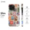 OnePlus Nord Vintage Stamps Collage Phone Case - Image 7