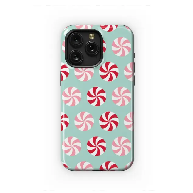 Oppo A58 4G Sweet Holiday Peppermint Whirls Phone Case
