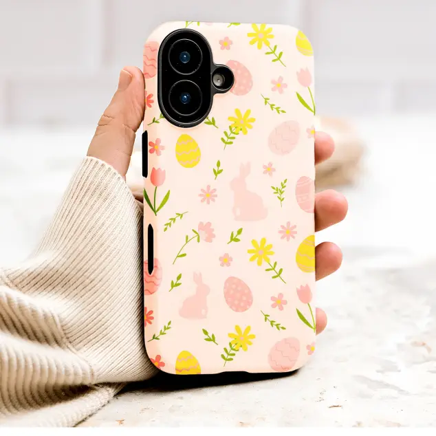 Oppo A72 Pastel Easter Bunny Floral Pattern Design Mini S S Phone Case