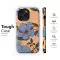 Oppo A72 Vintage Periwinkle Peach Floral Garden Phone Case - Image 6