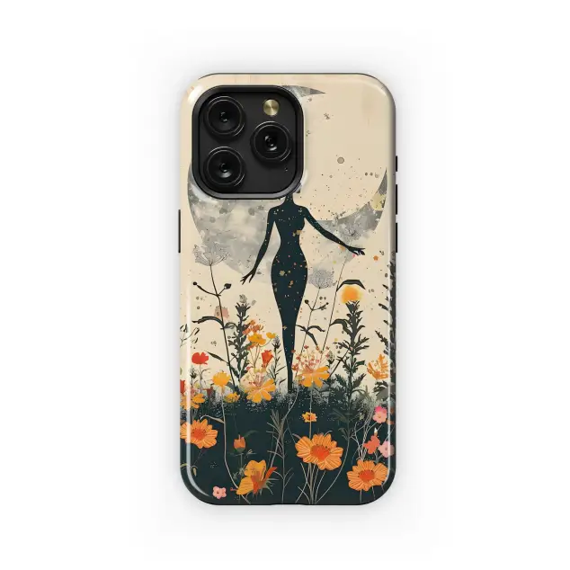 Oppo A78 5G Moonlit meadow with woman silhouette Phone Case