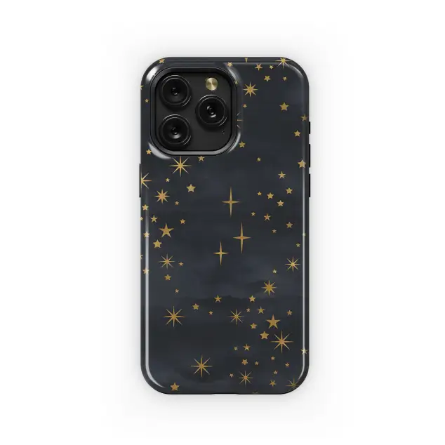 Oppo A93 5G Festive Christmas Black Starry Gold Phone Case