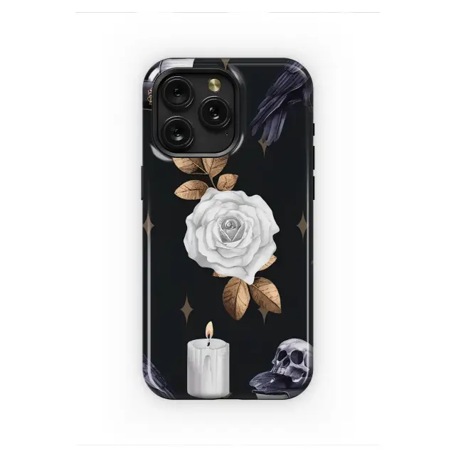 Oppo A95 5G Mystical Raven and Skull Garden Phone Case