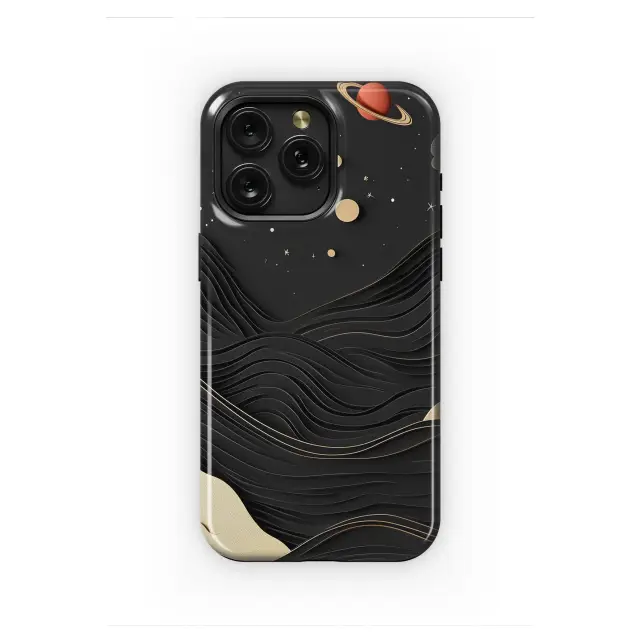 Oppo Find X3 Neo Cosmic Tides and Golden Worlds Phone Case