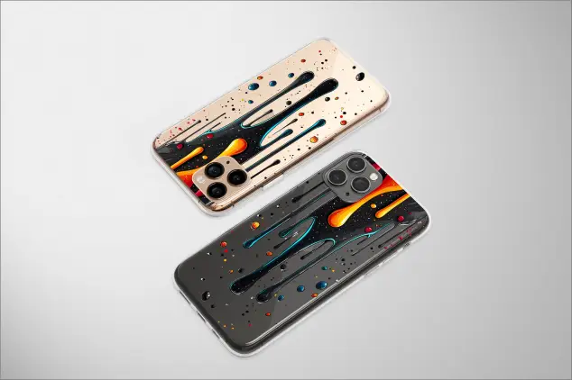 Oppo Find X3 Clear Streaks of a Liquid Cosmos Phone Case