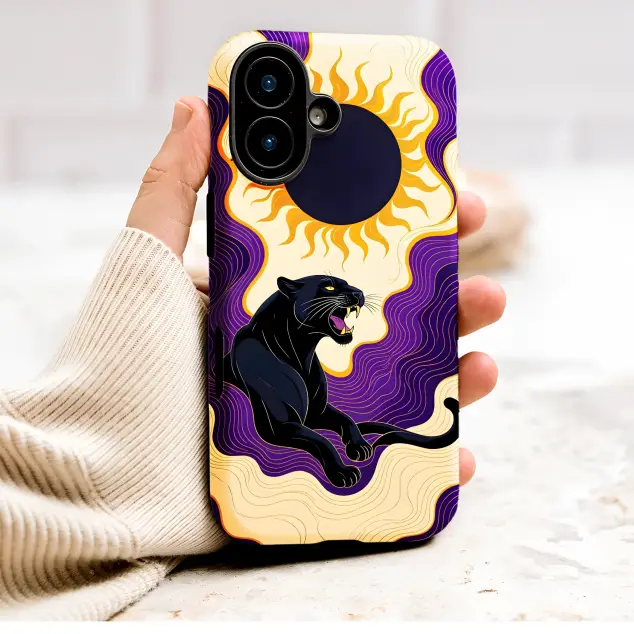 Oppo Find X5 Pro Mystical Black Panther Solar Eclipse Art Mini S S Phone Case