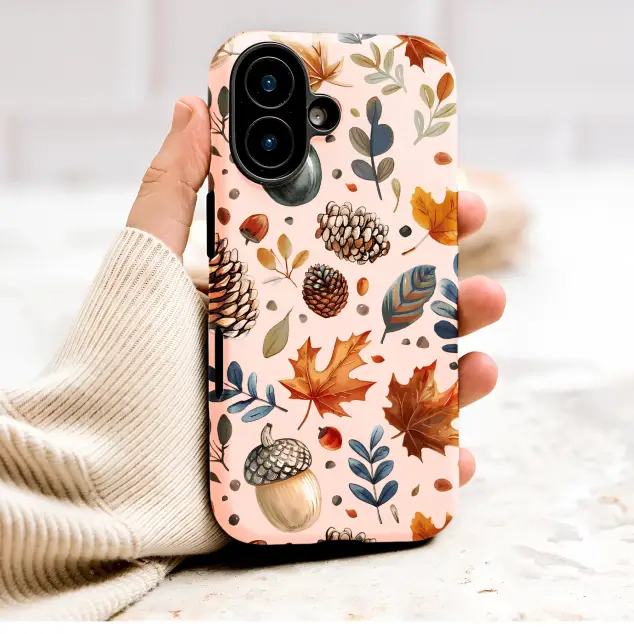 Oppo Reno 10 Pro Autumn Forest Botanical Acorn Leaf Illustration Mini S S Phone Case